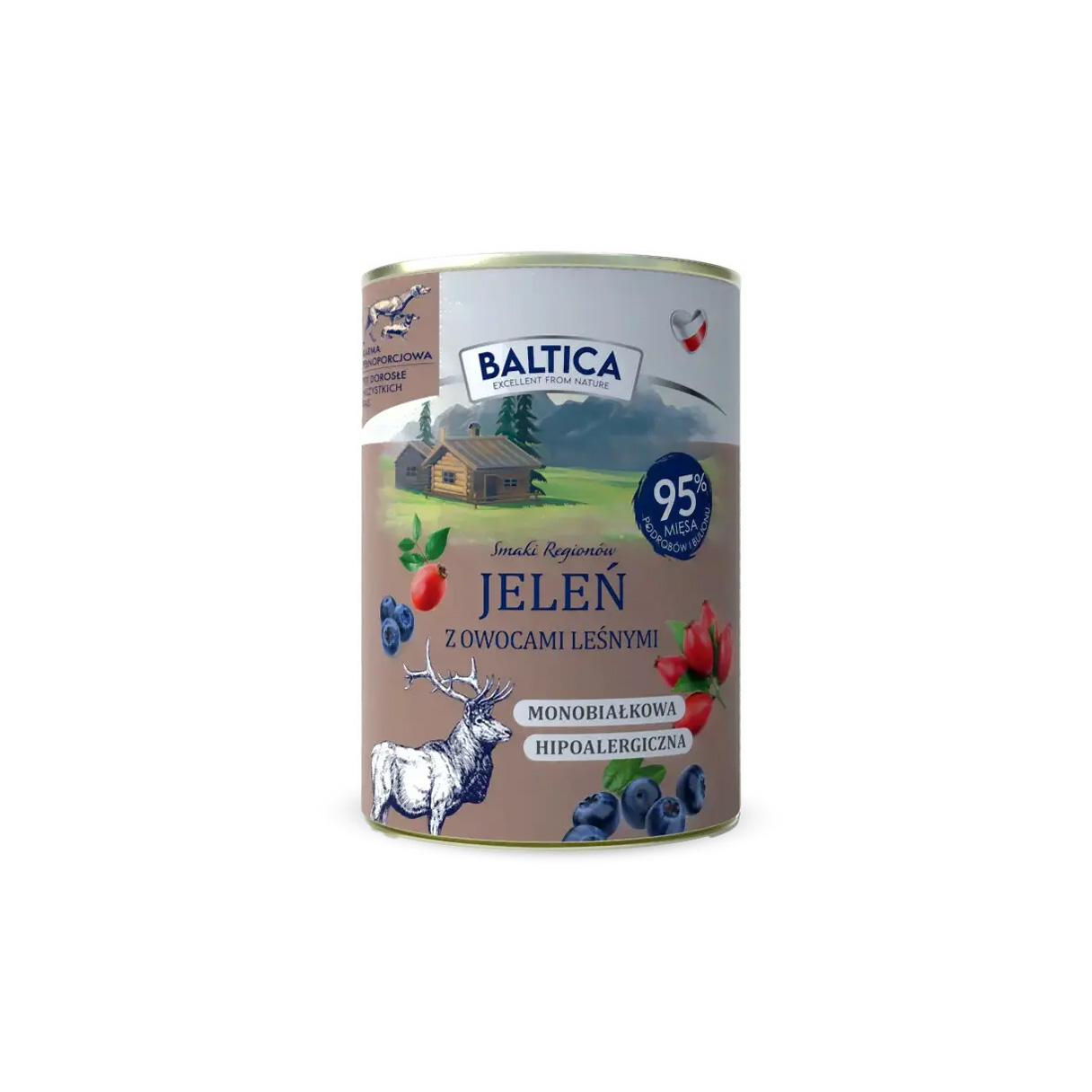 Karma mokra - jeleń z owocami leśnymi Baltica zdjęcie 1