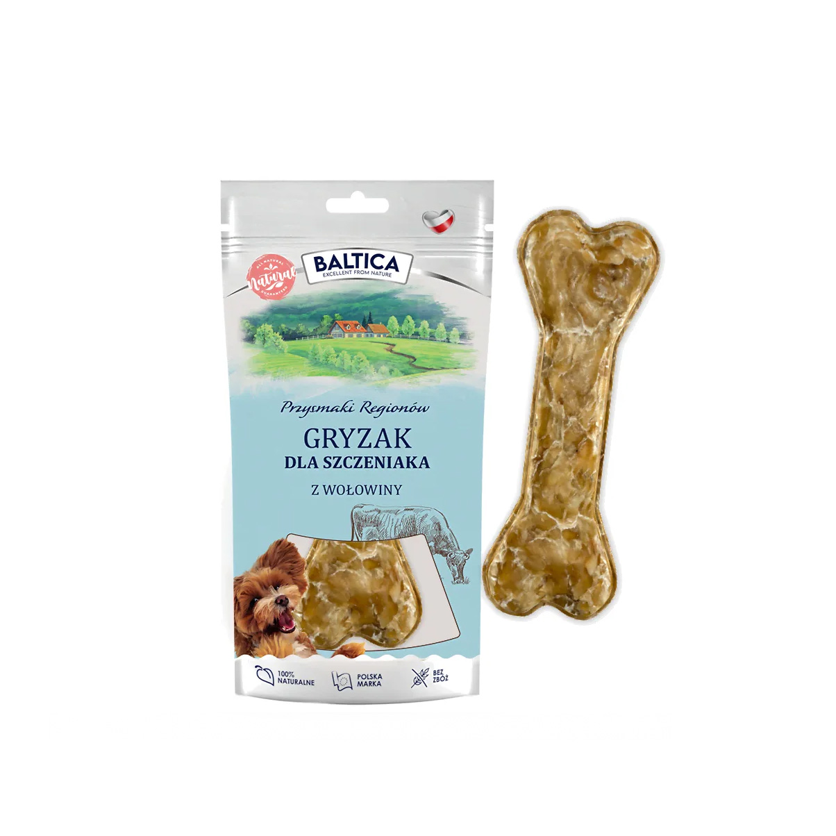 Kość dla szczeniąt z wołowiną - Baltica zdjęcie 1