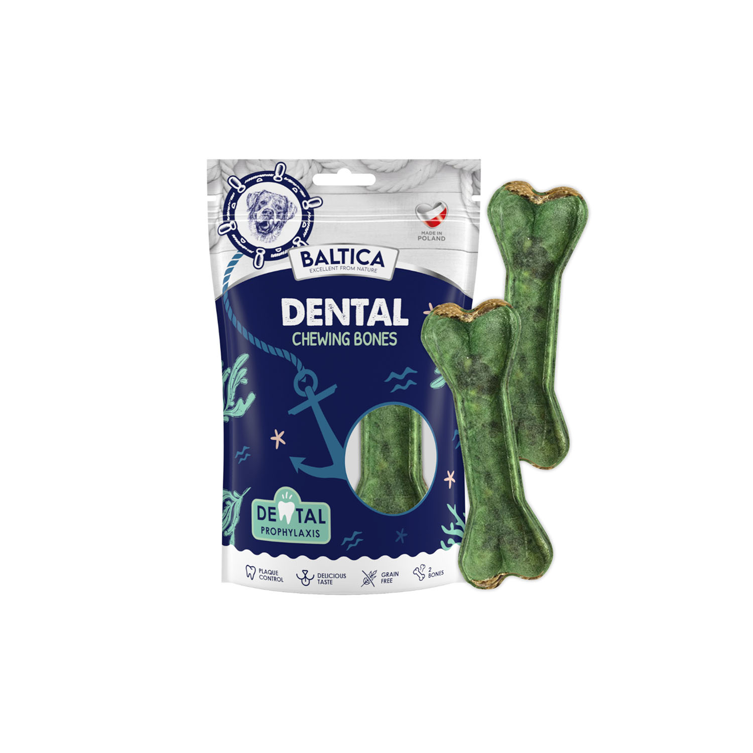 Kości do zucia - Dental 2 szt. - Baltica zdjęcie 1