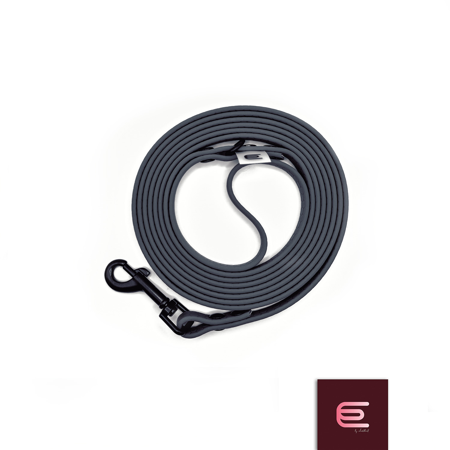 Spacerowa linka dla charcika włoskiego 2m Hexa Szara - EYESH -for dog walks- zdjęcie 1