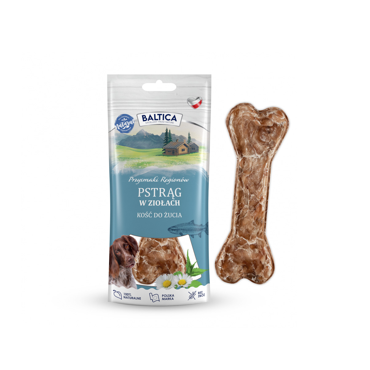 Kość do żucia - pstrąg w ziołach - Baltica zdjęcie 1