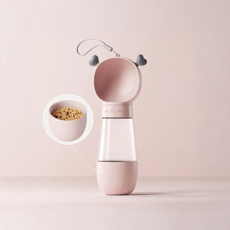 Spacerowy bidon na wodę z miejscem na karmę zdjęcie 2