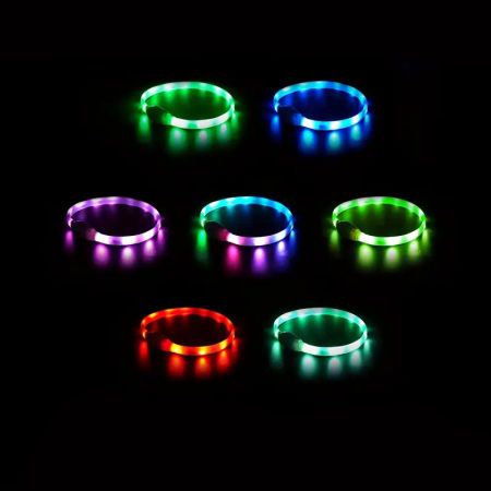 Świecąca, silikonowa obroża dla psa LED zdjęcie 3