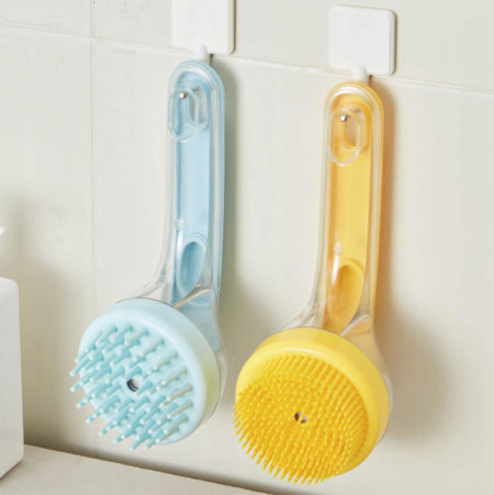 Szczotka do kąpieli z rączką i dozownikiem zdjęcie 3