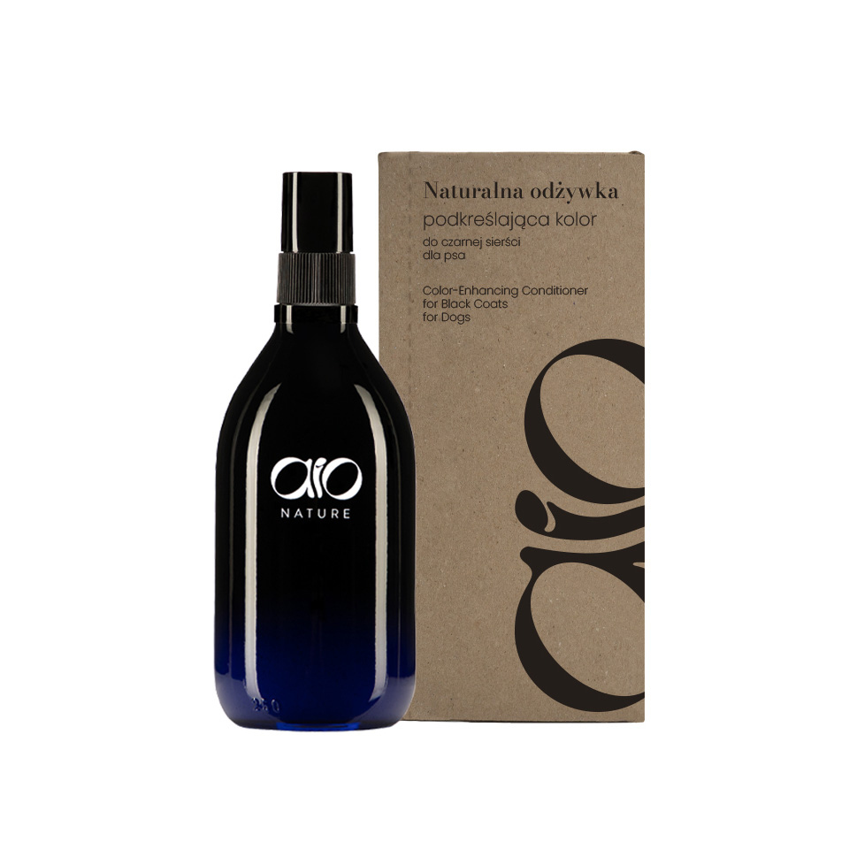 Odżywka podkreślająca kolor do czarnej sierści - AIO Nature zdjęcie 1