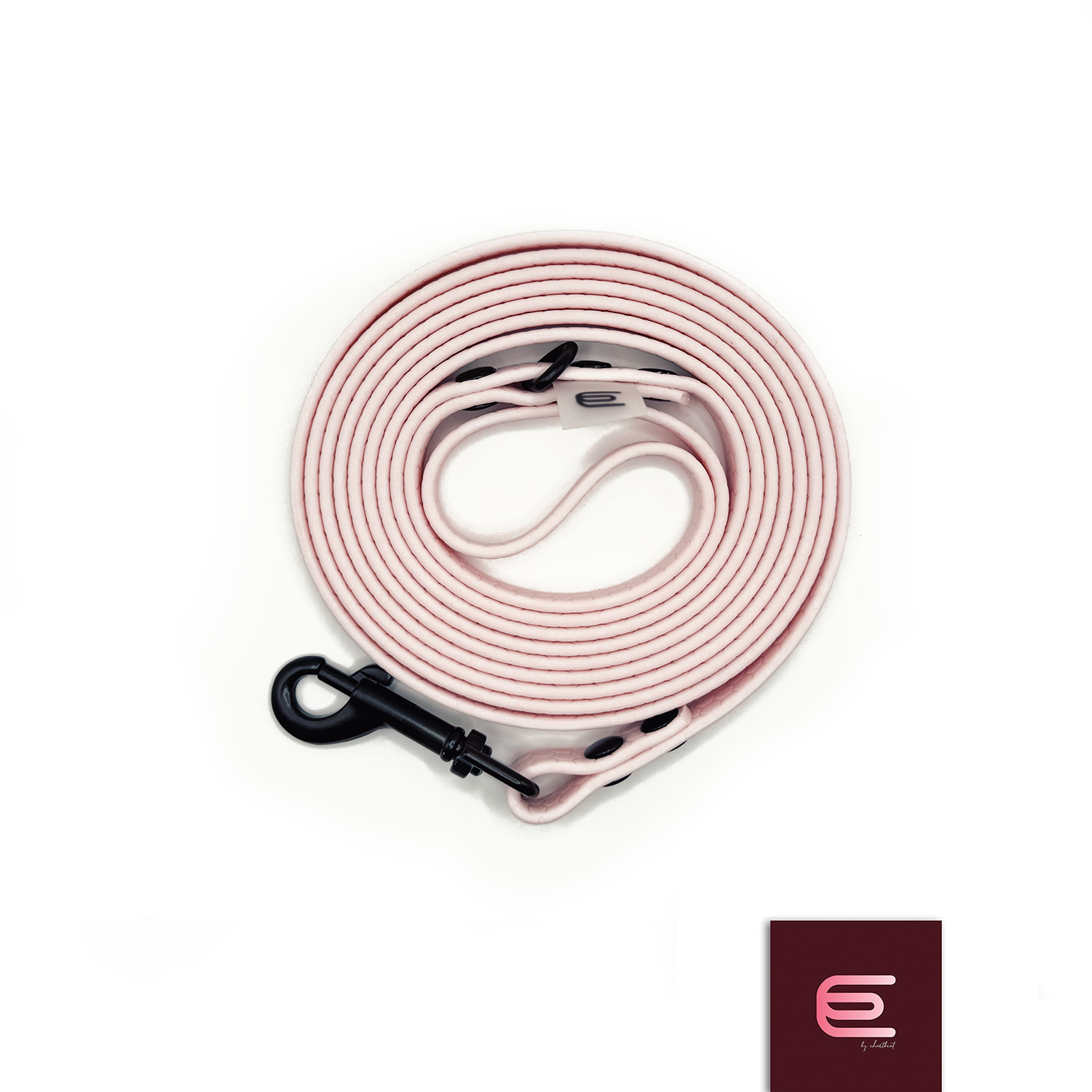 Spacerowa linka dla charcika włoskiego 2m Hexa Pastelowy Róż - EYESH -for dog walks- zdjęcie 1